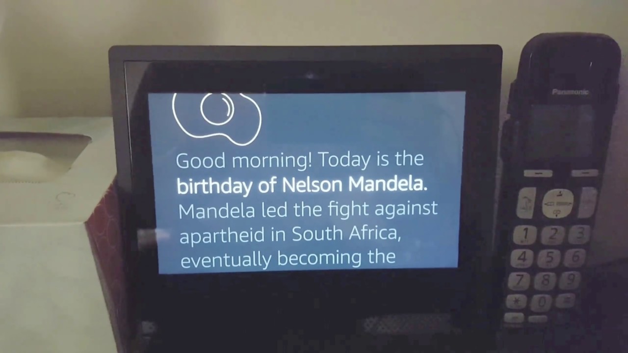 Alexa, Good Morning: Nelson Mandela