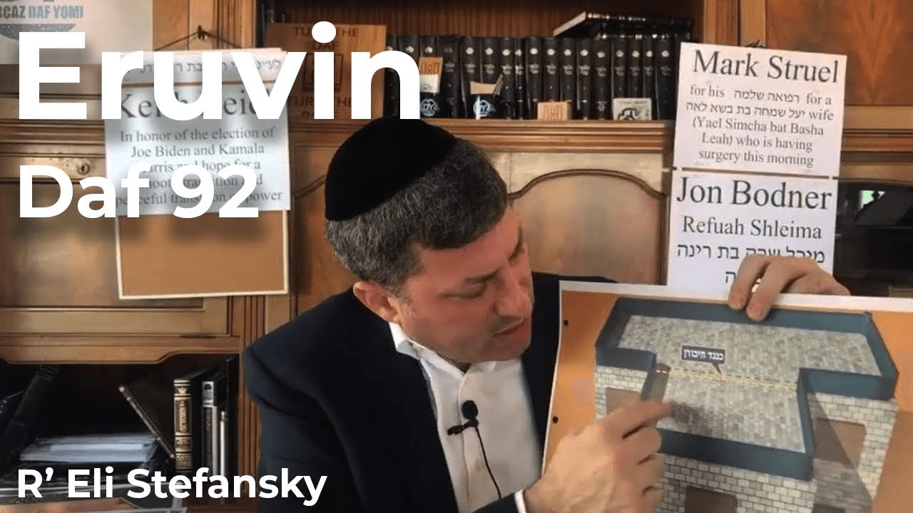 Daf Yomi Eruvin Daf 92 by R’ Eli Stefansky