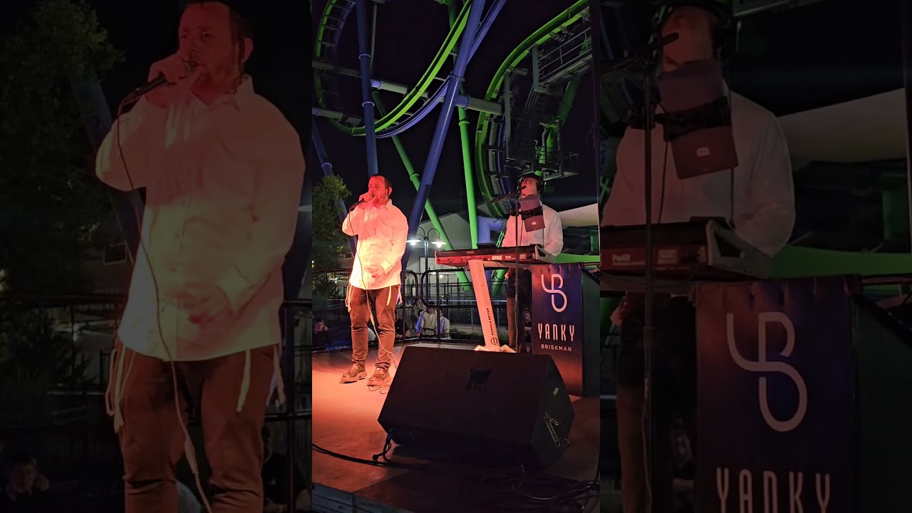 שרולי גרין עם הקלידן יענקי בריסקמן ליל שישי ערש״ק נחמו בארה״ב עם כמה קעמפים