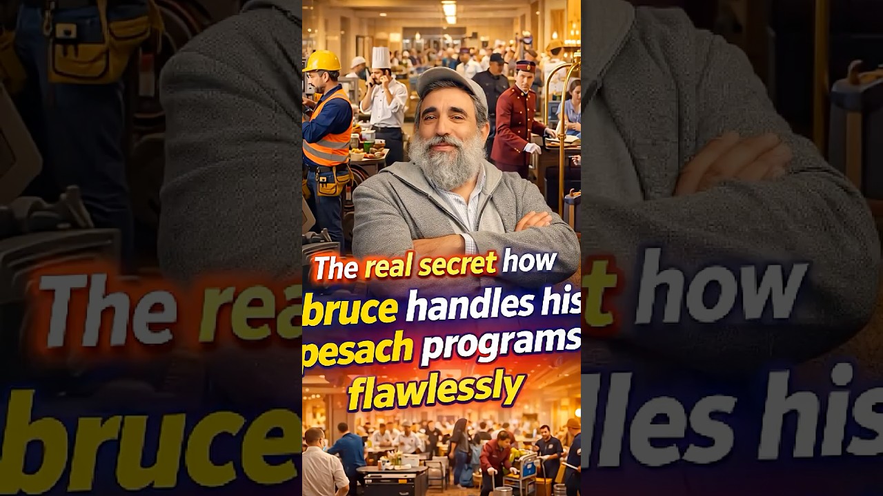 The Real Secret Behind Bruce’s Flawless Pesach Programs 🤯 #Pesach #LuxuryTravel #Hospitality