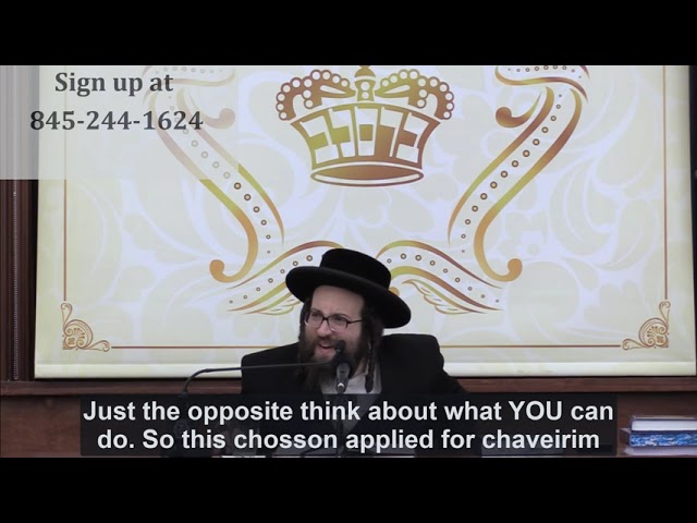 Rabbi Yoel Roth - Don't despair over ones success, it should make you grow on your own level