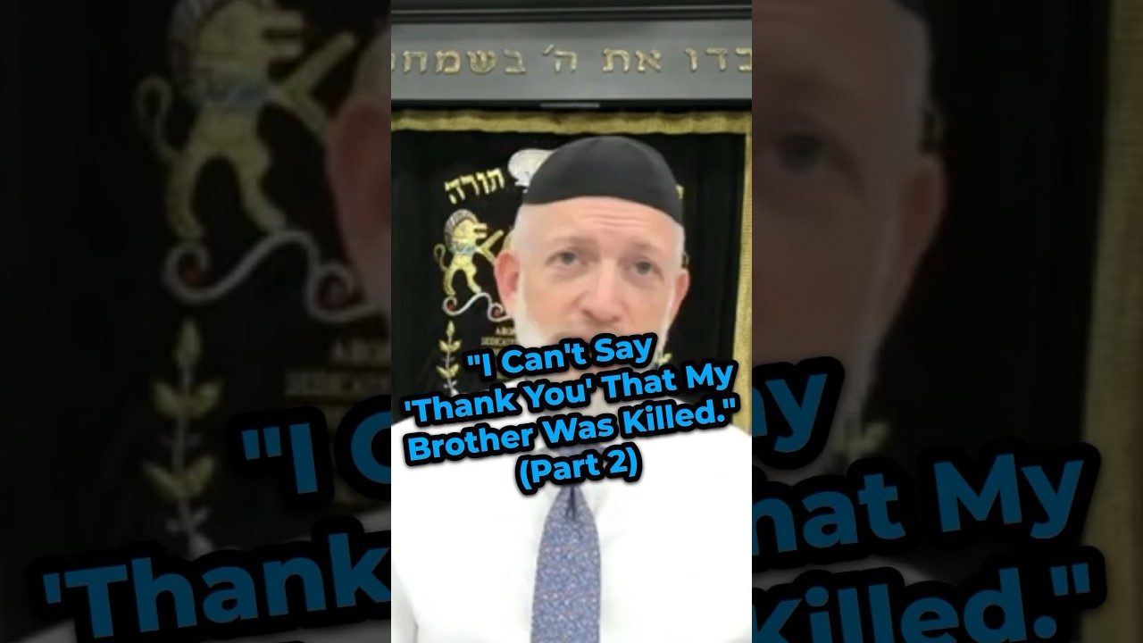 (Part 2) "I can't say 'THANK YOU' that my brother was killed" #shorts