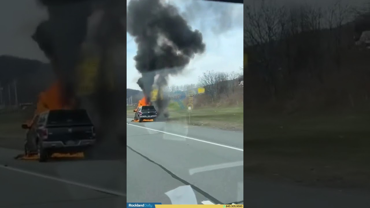 Vehicle fire on the NYS Thruway northbound near Exit 15A.