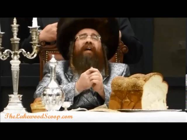 Veretzky Rebbe conducting Melava Malka Tisch in Lakewood