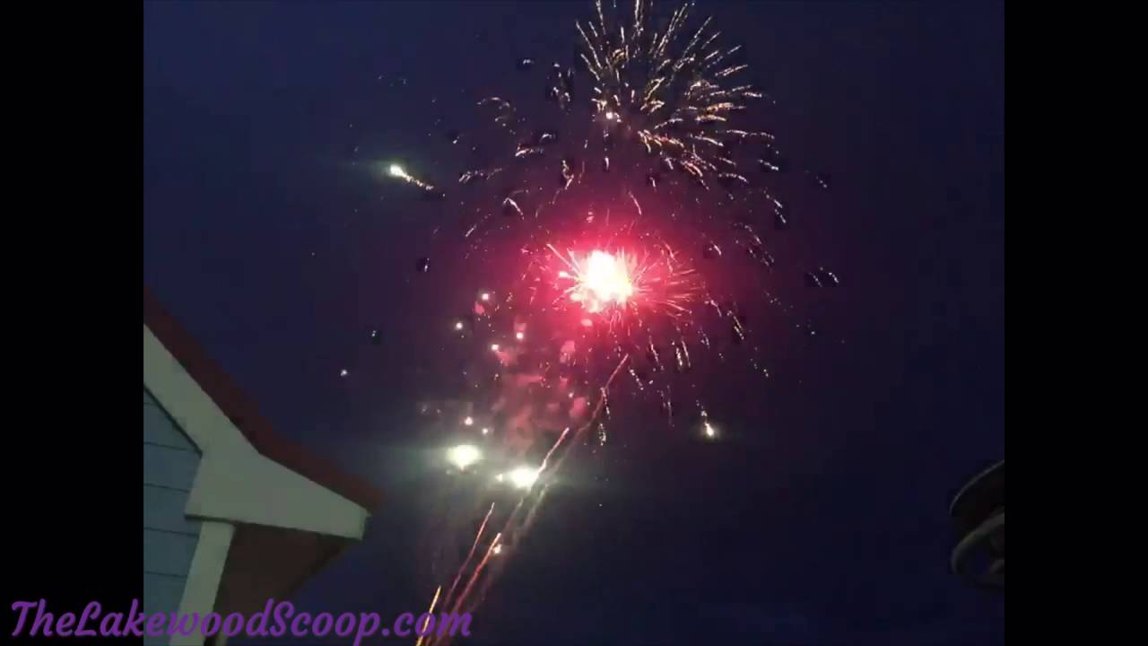 Fireworks show in Seaside