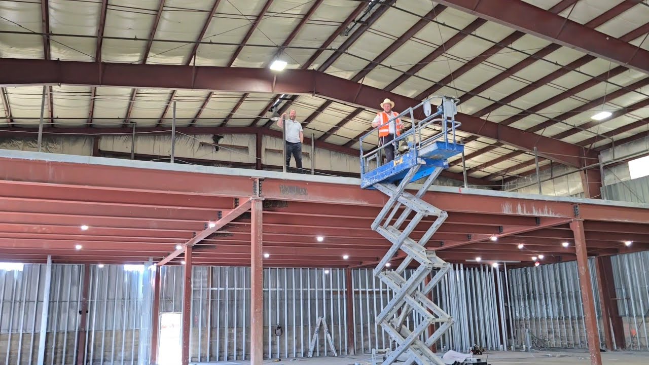 "Lagom construction": Working on the new massive location for Certified Lumber in Lakewood.